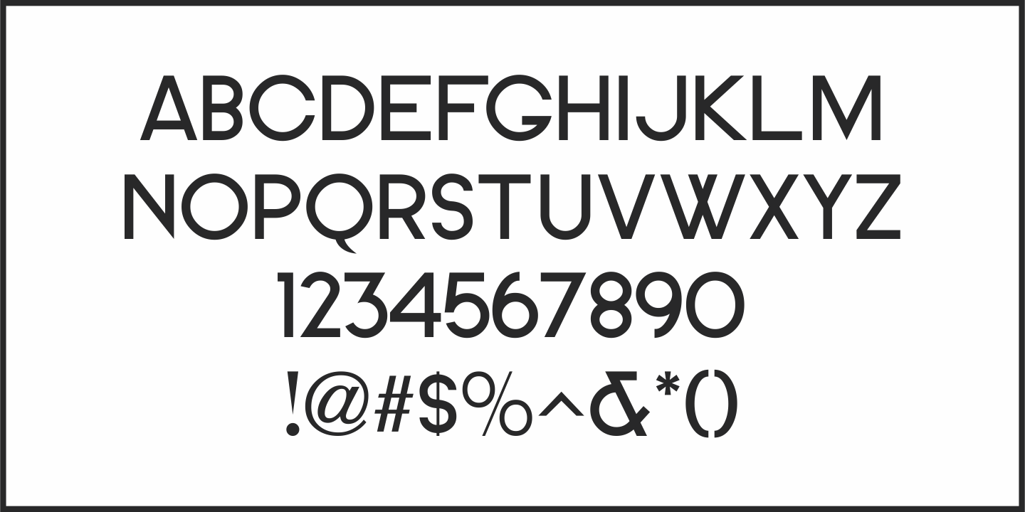 Example font Clean Deco JNL #4